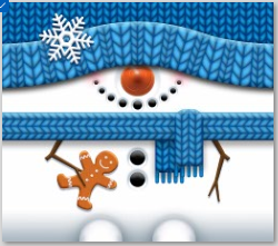 Snowman Tumbler. "Big Blue"